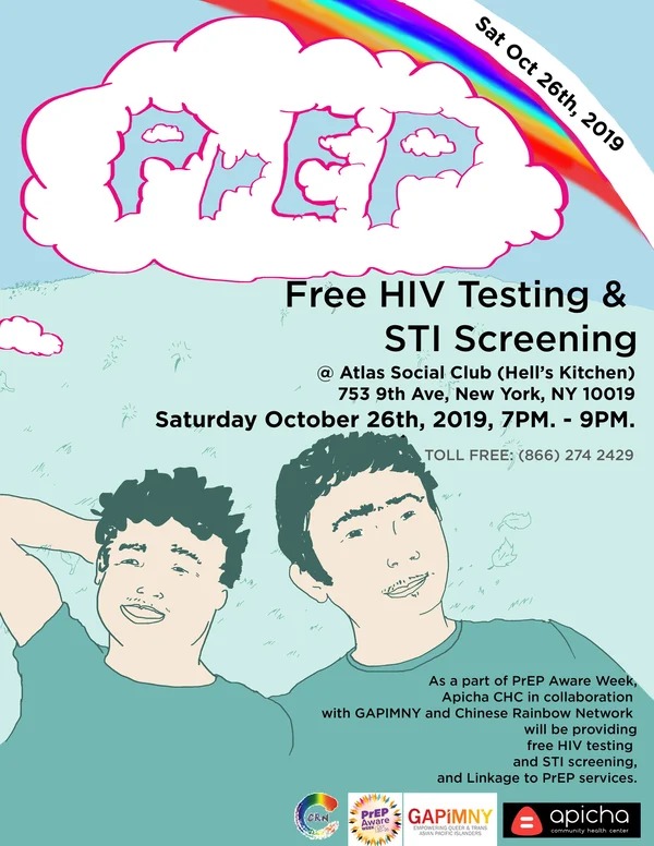 Free HIV Testing and STI Screening poster