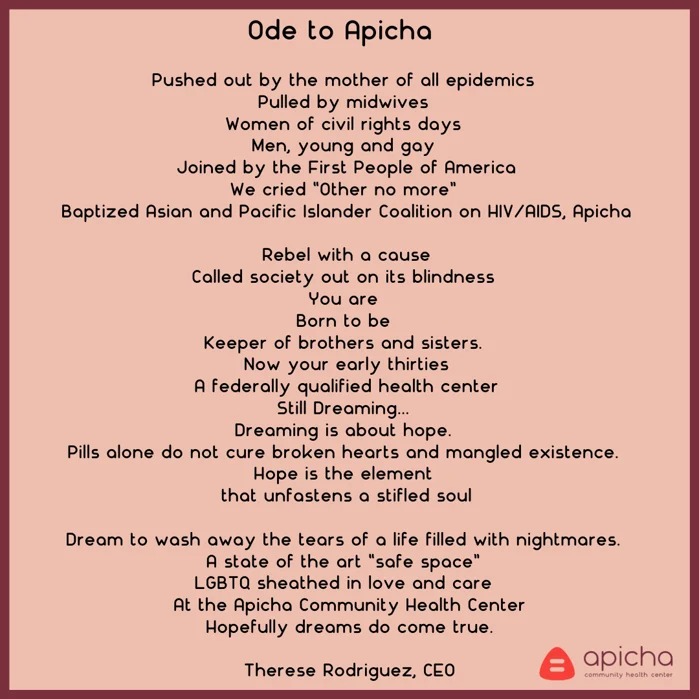 Ode to Apicha poem