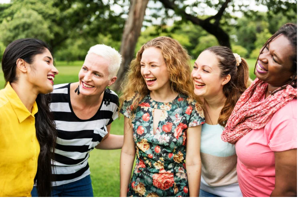 women laughing